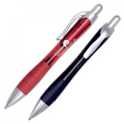 Rio Promotional Ballpoint Pens with Rubberized Grips | Custom Contour Pens | Best Promotional Pen Giveaway Items