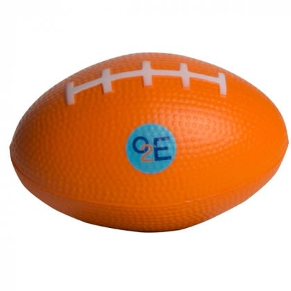 Football Squeezies Stress Reliever - Orange