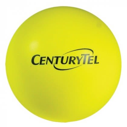 Yellow Color Squeeze Ball Custom Logo