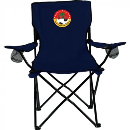 Customized Billboard Lounger Folding Chairs - Navy