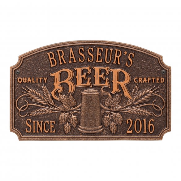 Personalized Quality Crafted Beer Plaque