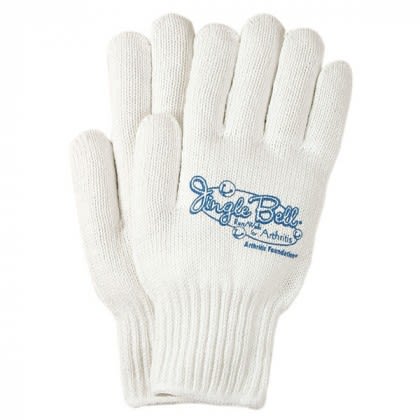 White Knit Gloves