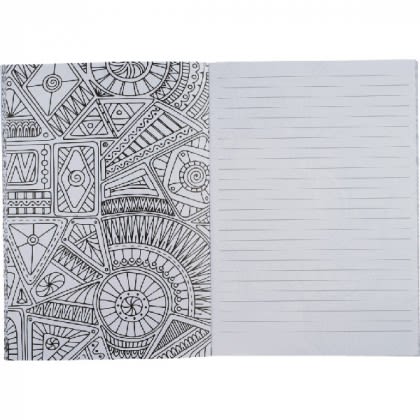 Promotional Doodle Adult Coloring Journal Notebook- Interior