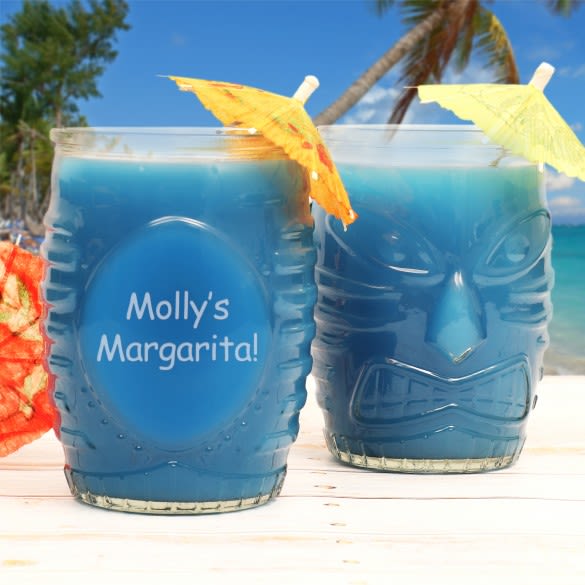 Engraved Tiki Glass for Drinks