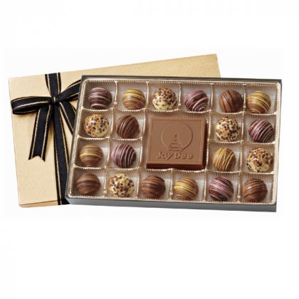 20 Piece Truffle Gift Box Promotional - Gold Box