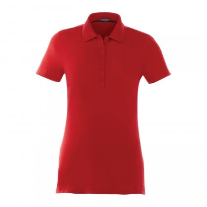 Custom Women's Acadia SS Polo Red