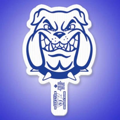 Bulldog Hand Fan Promotional Custom Imprinted With Logo