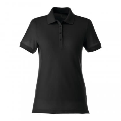 Women's Belmont Short Sleeve Polo Embroidered Black