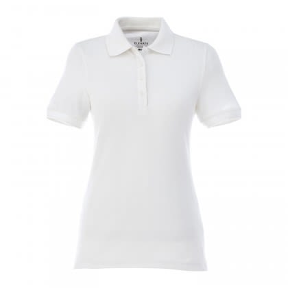 Women's Belmont Short Sleeve Polo Embroidered White