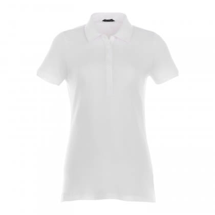 Custom Women's Acadia SS Polo White