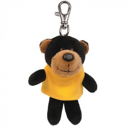 Wild Bunch Promotional Stuffed Animal Key Tags - Best Novelty Plush Toys - Black Bear