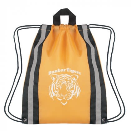 Yellow Small Nylon Reflective Sports Pack Promotional Custom Imprinted With Logo