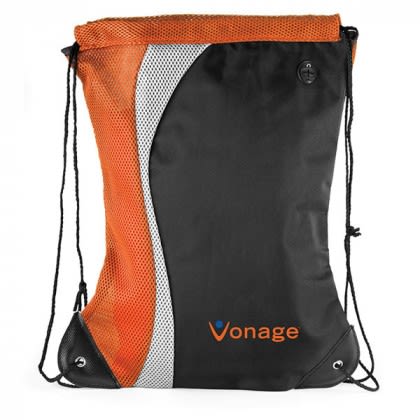 Color Splash Promotional Drawstring Sports Packs – Logo Imprinted - Orange Color Splash Promotional Drawstring Sports Packs – Logo Imprinted - Orange