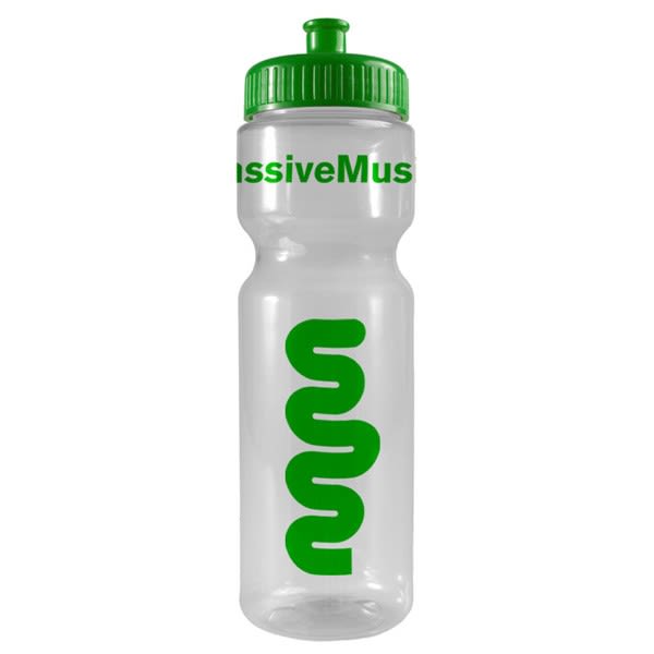 Plastic Straw Water Bottles, Clear Sports Water Bottles