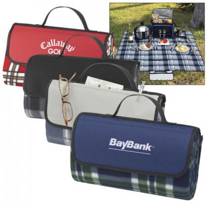 Plaid Picnic Blanket Custom Logo