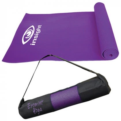 Thick Yoga Mat with Bag | Branded Yoga & Exercise Mats with Carrying Cases