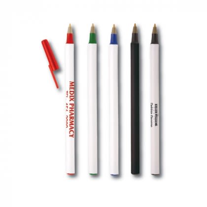 Brittany Stick Pen | Cheap Promotional Pens in Bulk | Discount Pens with Logo Imprints | Customized Marketing Pens