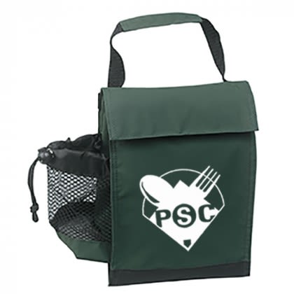 Forest Green Identification Lunch Bag | Promotional Monogrammed Lunch Bags | Bulk ID Lunch Bags | Personalized Lunch Bags