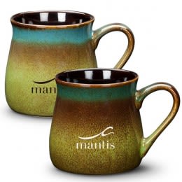 Dodsworth Mug with Imprinted Logo Blue/Green