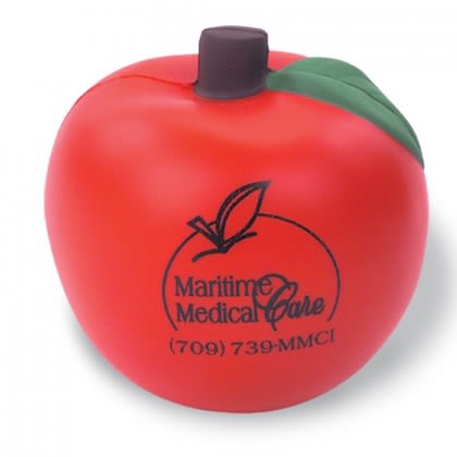 Custom Apple Stress Reliever - Red