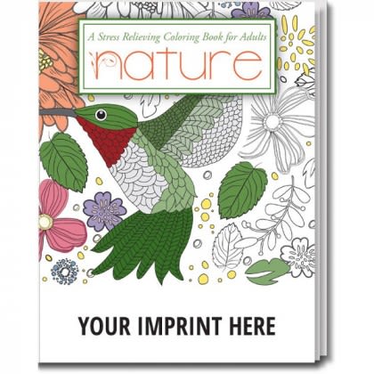 Nature Stress Relieving Adult Coloring Book