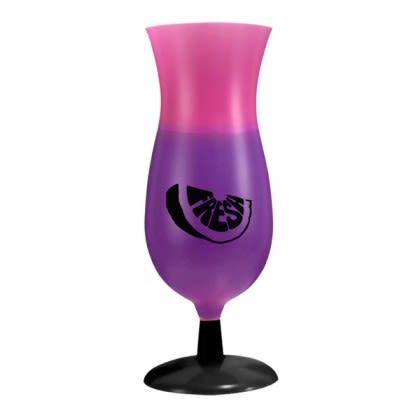 14 oz Personalized Mood Color Changing Hurricane Cups - Best Promo Beer Cups - Pink/Purple