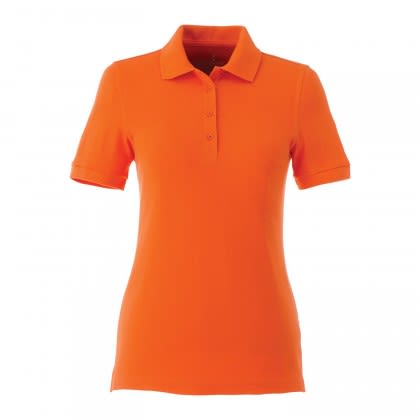 Women's Belmont Short Sleeve Polo Embroidered Orange