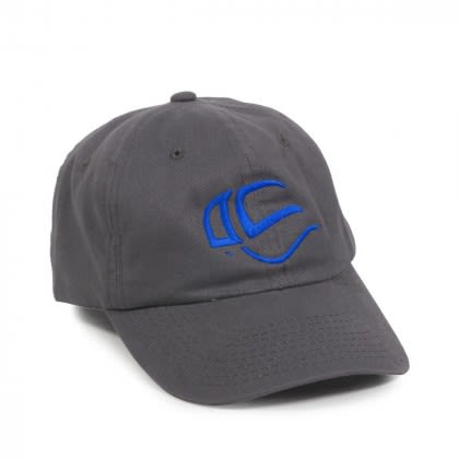 Custom Unstructured Brushed Twill Solid Back Cap - Charcoal