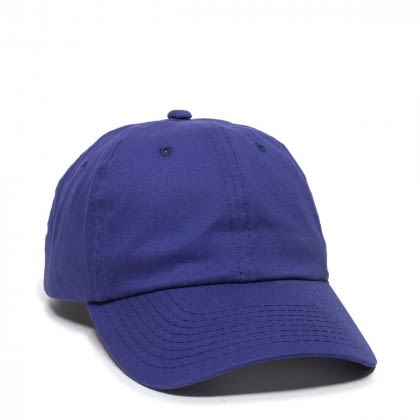 Custom Unstructured Brushed Twill Solid Back Cap - Royal Custom Unstructured Brushed Twill Solid Back Cap - Royal