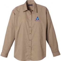 Tan Women's Capulin Long Sleeve Shirt | Customizable Ladies' Button Down Shirts
