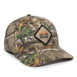 Embroidered Realtree Edge Camo Premium Modern Solid Back Cap 