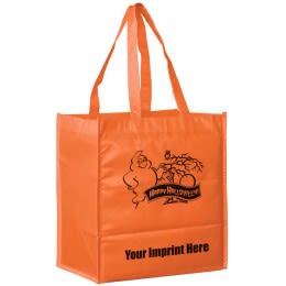 Halloween Promo Items | Halloween Ghost Tote | Promotional Non-Woven Polypropylene Candy Bags | Bulk Halloween Bags with Ghosts