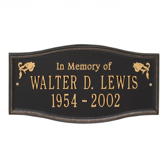 Alexandria Personalized Memorial Plaque | Custom Memorial Gifts