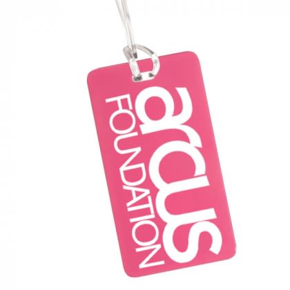 Promotional Printed Luggage Tags with Custom Imprint for your Business - Pink