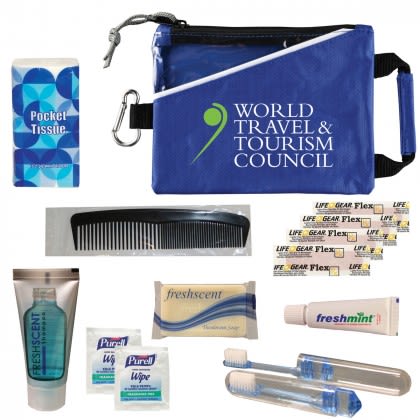 Promotional Logo U-Go Travel Kit  - Blue