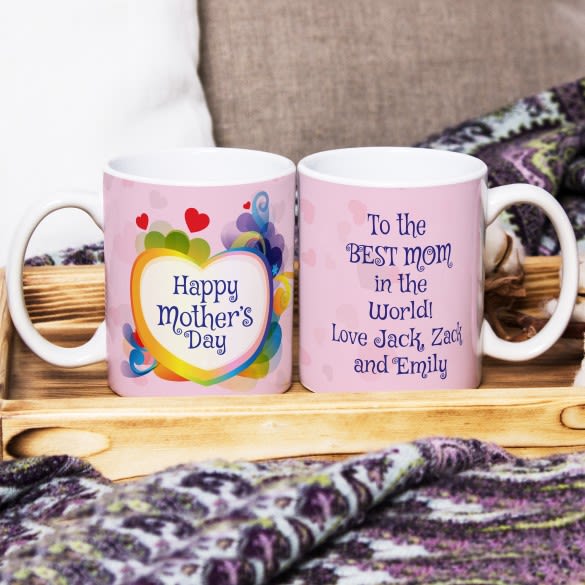 Best Mom Ever Coffee Mug - Mother's Day Gift - Coffee Mug Floral Gift for  Mom