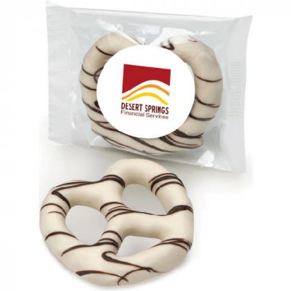 White Chocolate Dipped Pretzel