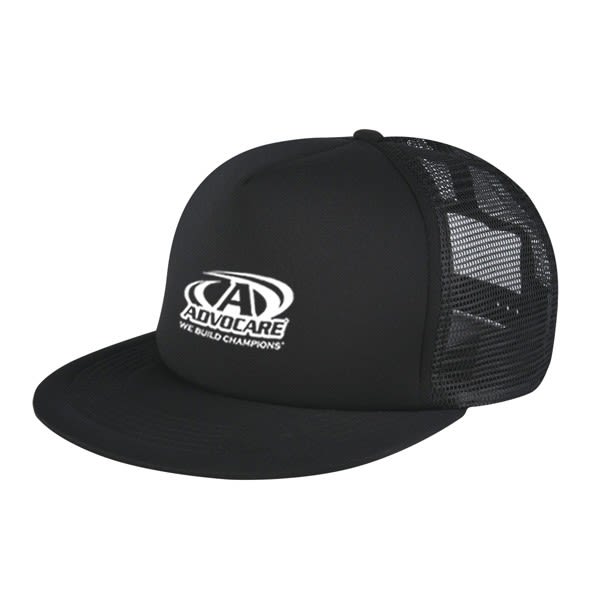 Flat Bill Trucker Cap | Cheap Promotional Flat Bill Hats with Logo