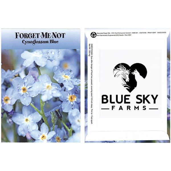 Personalized Forget-Me-Not Seed Packets