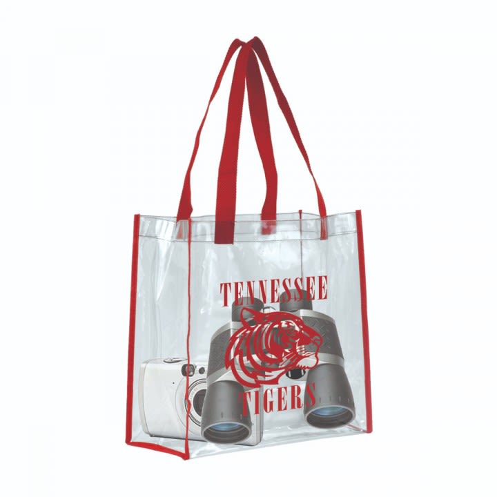 Stadium Approved Clear Plastic Tote Bags With Handles - Brilliant Promos -  Be Brilliant!