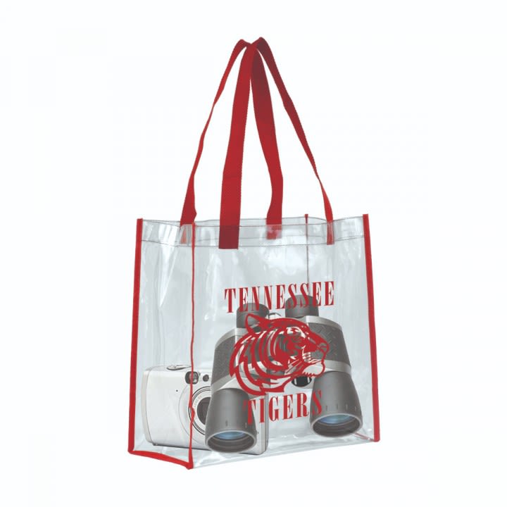 Promotional Clear Vinyl Stadium Compliant Tote Bag