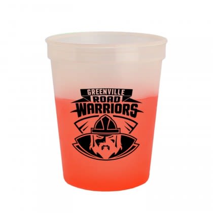 Cool Color 16 oz Change Cup Customized Frost to Orange