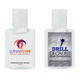 Bulk Mini Hand Sanitizer Bottles with Full Color Labels - 0.5 oz