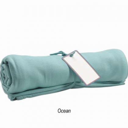 Pro-Weave Branded Stadium Blankets with Logos - Ocean Blue