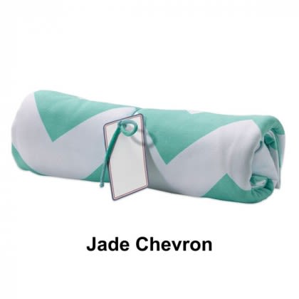 Pro-Weave Sweatshirt Blanket Throw - Jade Chevron