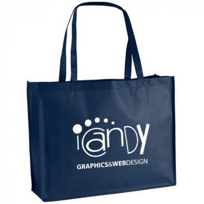 George™ Non-Woven Tote Bag Logo Products - Navy Blue