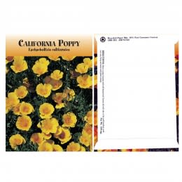 California Poppy Seed Packets Promotional Custom Imprinted With Logo
