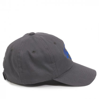 Custom Unstructured Brushed Twill Solid Back Cap - Side view Custom Unstructured Brushed Twill Solid Back Cap - Side view