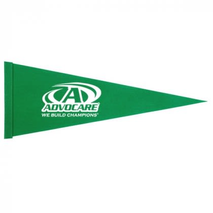 30 Inch Custom Felt Pennants Made in the USA - Best School Promotional Items - Kelley Green