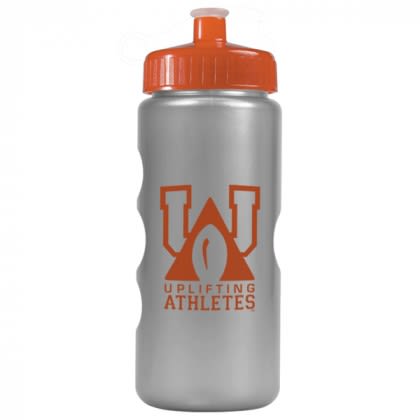 Mini Peak Metalike 22oz Water Bottle - orange lid